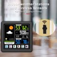 thumbnail image 4 of Bearachild Estación meteorológica inalámbrica LED con reloj con Sensor para exteriores, pantalla a Color, termómetro para guardería interior, Accesorios para electrodomésticos Negro, 4 of 6