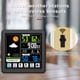 thumbnail image 3 of Bearachild Estación meteorológica digital inalámbrica con sensor exterior Pantalla táctil Reloj de cabecera Termómetro Temperatura del Accesorios para electrodomésticos Negro, 3 of 6