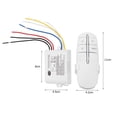 thumbnail image 2 of Receptor remoto Interruptor de RF inalámbrico ON/OFF Transmisor de lámpara de 220 V (tres vías), 2 of 9