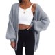 thumbnail image 1 of Puntoco Chaqueta De Mujer Cárdigan con Capucha para Mujer Chaqueta De Suéter De Punto Grueso Abrigo Grande Liquidación De Navidad Puntoco Puntoco-2501, 1 of 7