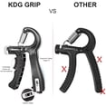 thumbnail image 3 of Fortalecedor de agarre manual, paquete de 2 ejercitadores de antebrazo de resistencia ajustable, 10-130 libras, entrenador de fuerza de agarre para entrenamiento de fuerza de muñeca y recuperación de lesiones ER, 3 of 5