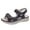 Blue, variant on Womens Open Toe Platform Sandals Ankle Strap Shoes Hook and Loop Casual Summer Sandals for Women