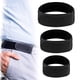 thumbnail image 3 of Guardurnaity 2 piezas que se ajustan a tres tamaños, cinturones elásticos sin costuras, hebilla perezosa elástica lateral Invisible, cinturón Cinturones negro METRO, 3 of 6