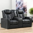 thumbnail image 1 of Cosmic Homes Fauteuil Inclinable Double Power Love Seat Noir, Éclairage LED Inférieur, 1 of 7