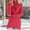 #197-Watermelon Red, variant on Women's Light Blue Faux Fur Longline Sweatshirt, Plush High-Neck Oversized Pullover, Cozy Loungewear for Winter