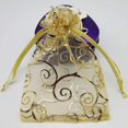 thumbnail image 3 of Bolsas de regalo Pimuza, 100 unidades, 10 x 15 cm, organza dorada, 3 of 6