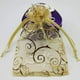 thumbnail image 3 of Bolsas de regalo Pimuza, 100 unidades, 10 x 15 cm, organza dorada, 3 of 6