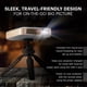 thumbnail image 2 of KODAK Luma 400 Portable HD Smart Projector | Wi-Fi, Bluetooth, HDMI & USB Compatible Mini Home Theater System Up to 150” | 720p Native Resolution (4K), 200 ansi Lumens | Tripod Included, 2 of 5
