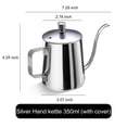 thumbnail image 2 of Pour Over Coffee Kettle Mini 11.8 OZ Gooseneck Kettle Spout Coffee Pots Drip Coffee Maker Kettle Long Narrow Stainless Steel Pour Over Kettle, 2 of 10