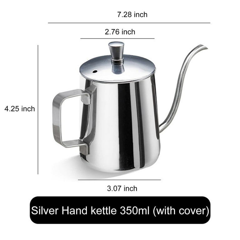 Tea Kettle for Stove Top Gooseneck Kettle,Stovetop Pour Over Coffee Kettle,Stainless  Steel Kettle for Camping,Home,Kitchen,12 Oz 