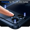 thumbnail image 4 of 1 Pack Camera Lens Protector Compatible with iPhone 17 Pro ,Metal Aluminum Alloy Tempered Glass Camera Protector,Case Friendly, 4 of 5