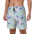 thumbnail image 2 of Uemuo Colorful Butterfly Pattern Mens Swim Trunks Quick Dry Board Shorts with Mesh Lining, Stretch Beach Shorts Quick Dry No-Chafing Board Shorts-Medium, 2 of 9