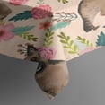 thumbnail image 3 of German Shepherd with Pioneer Flower Rectangle Tablecloth 60"x84",Waterproof Polyester Rectangle Table Cloth, Wipeable Spillproof Polyester Tablecloth for Dining, Camping, Indoor and Outdoor, 3 of 5