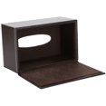 thumbnail image 3 of Rectangular PU Leather Facial Napkin Holder for Home Office, Car Automotive Decoration, 3 of 4