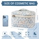 thumbnail image 2 of Bolsa de maquillaje grande, linda bolsa de cosméticos para mujeres y niñas, bolsa de aseo estética coqueta floral, bolsa organizadora de maquillaje de viaje (BDLH), 2 of 5