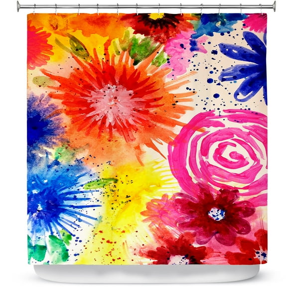 Shower Curtains 70" x 73" from DiaNoche Designs by Robin Mead - Burst