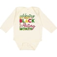thumbnail image 3 of Inktastic Celebrating My First Black History Month for Kids Boys or Girls Long Sleeve Baby Bodysuit, 3 of 5