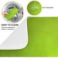 thumbnail image 2 of SKYSONIC Green Solid Color Dish Drying Mat, Microfiber Absorbent Drying Mats for Kitchen Counter, Large Reversible Dishes Draining Pad, 18x24 Inch, 2 of 7