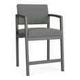 thumbnail image 1 of Lenox Steel Reception Waiting Room Hip Chair / Charcoal Steel / Light Gray, 1 of 5