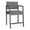 Asteroid, variant on Maklaine Reception Waiting Room Healthcare Hip Chair in Charcoal Steel and Black
