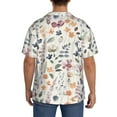 thumbnail image 5 of Easygdp Watercolor Floral Men's Casual Short-sleeved Shirt with Pocket and Button Suitable for Beach Vacation Leisure - 4X-Large, 5 of 7