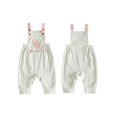 thumbnail image 2 of RUINIXCW Baby Half Birthday Jumpsuit Embroidered Square Neck Sleeveless Romper, 2 of 8