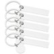 thumbnail image 1 of 5Pcs DIY Lettering Keychains Stainless Steel Blank Keychain Engraved Blank Key Chain, 1 of 4