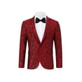 thumbnail image 3 of Men's Christmas Suit Jacket Christmas Fun Ugly Single button Holiday Print, 3 of 5