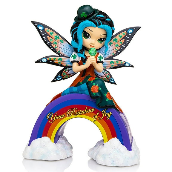 The Hamilton Collection Your Rainbow Of Joy Issue #3 from The A Fairy Lucky Irish Figurine Collection by Jasmine Becket-Griffith 6-inches