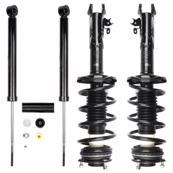 SCITOO - 2Pcs Front Complete Struts Spring Assembly   2Pcs Rear Shock Absorbers Fits 2006-2011 for Honda Civic Full Set Front Rear Complete Struts with 172285 172284 5609 - Set of 4