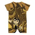 thumbnail image 2 of Bendy And The Ink Machine Baby Boy Girl Short Sleeve Romper Clothing Set Print Cartoon Baby Summer One Piece Jumpsuit, 2 of 8