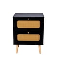 thumbnail image 4 of Rattan 2-Drawer Sofa Side Table / Brings Elegance to Living Room, 4 of 5