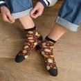 thumbnail image 3 of Rocae Pumpkin Leaf Daisy for Premium Adult Socks,Comfortable, Breathable, and Durable Socks, Perfect for Everyday Wear, 3 of 7