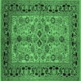 thumbnail image 1 of Ahgly Company Indoor Square Oriental Emerald Green Traditional Area Rugs, 5' Square, 1 of 4