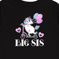 thumbnail image 4 of Inktastic Big Sis Unicorn Sister Announcement Girls Long Sleeve Toddler T-Shirt, 4 of 5