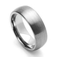 thumbnail image 2 of Men Women Tungsten Carbide Wedding Band Ring 8mm Comfort Fit Brushed Domed Ring For Men & Women, 2 of 3