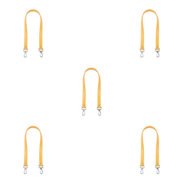 relayinert Stylish Shoulder Strap For Bag PU Leather Craftsmanship Multi-Color Options Classic Shoulder Bag Strap Bag Accessories yellow 5Set