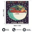 thumbnail image 2 of Toallas de mano Yoda para baño, toallas faciales de algodón suaves y absorbentes para spa, baño, gimnasio, cocina, juego de toallas de mano decorativas a cuadros, 4 piezas, 2 of 6