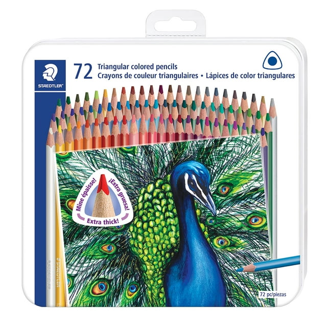 Lápices de colores Staedtler 1278CM72A6 Triangular Barrel 72 piezas