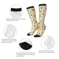 thumbnail image 3 of Naloa Whimsical Fox Floral Garden Knee Socks, High Socks Long Stretchy Sock Women Knee High Stocking, Long Socks for Women, 3 of 6