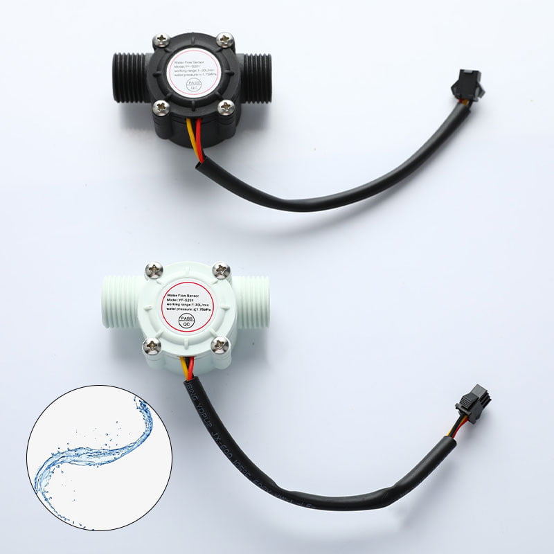 Water flow sensor flowmeter Hall flow sensor Module Water control 1-30L/min top 