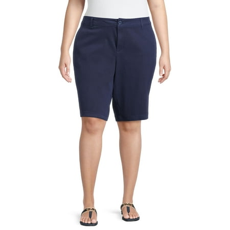Alivia Ford Women's Plus Size Cotton Twill Square Pocket Short