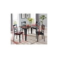 thumbnail image 3 of Room Designs 5 Piece Dinette set Black / Brown Transitional Rectangle Table, Square Chair, 3 of 3