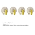 thumbnail image 5 of 4pcs Shell Shape Wall Hook Punch Free for Bathroom Kitchen Supplies, 5 of 7
