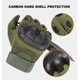 thumbnail image 4 of Xiao Hua Guantes militares tácticos de goma con nudillos duros para exteriores, para pantalla táctil, transpirables, resistentes al desgaste, con protección para las articulaciones de PP (negro, L), 4 of 5