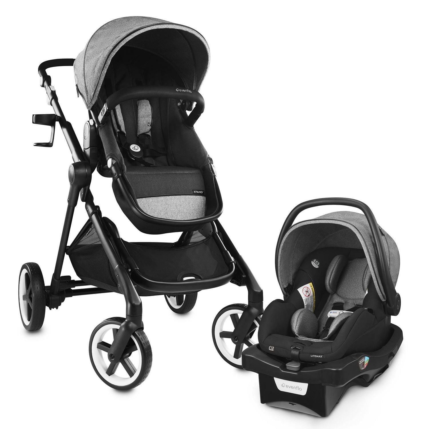 Evenflo Gold SensorSafe Pivot Xpand Smart Modular Travel System (0