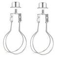 thumbnail image 1 of 2 Pack Round Lamp Shade Light Bulb Clip Adapter ALUCSET Holder Clips J7V7, 1 of 1