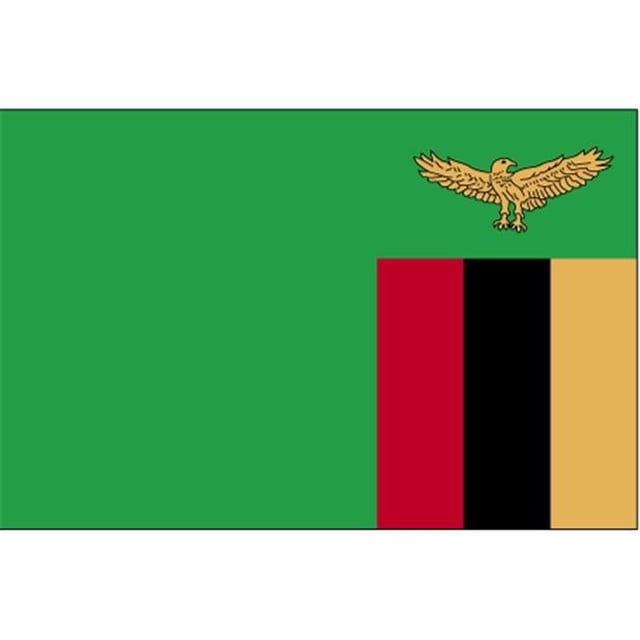 Drapeau Nyl-Glo Zambia de 5 Pi X 8 Pi