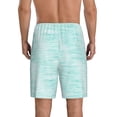thumbnail image 2 of Balery Blue Bright Men's Cotton Knit Pajama Shorts Waistband & Pockets,Short Pajama Pants-Medium, 2 of 8