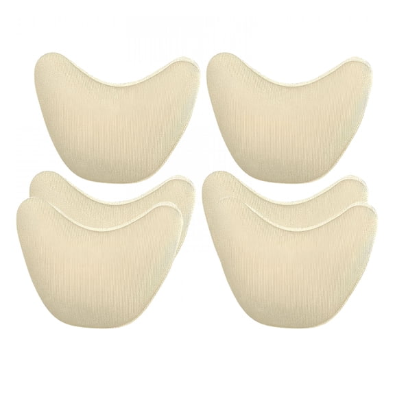 TELOLY 3 Pairs Toe Insert Shoes Too Big, Shoe Inserts, Foam Toe Filler, Shoe Fitters, Black and Beige - Skin Color